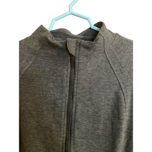 Yogalicious Lux Heather Grey Women’s Athletic Full Zip Jacket LARGE L - Picture 4 of 5